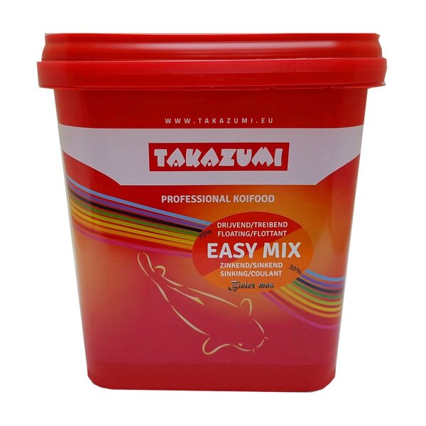 Takazumi Koi-Futter Easy Mix - Ganzjahres Futter ab 4°C 4,5kg