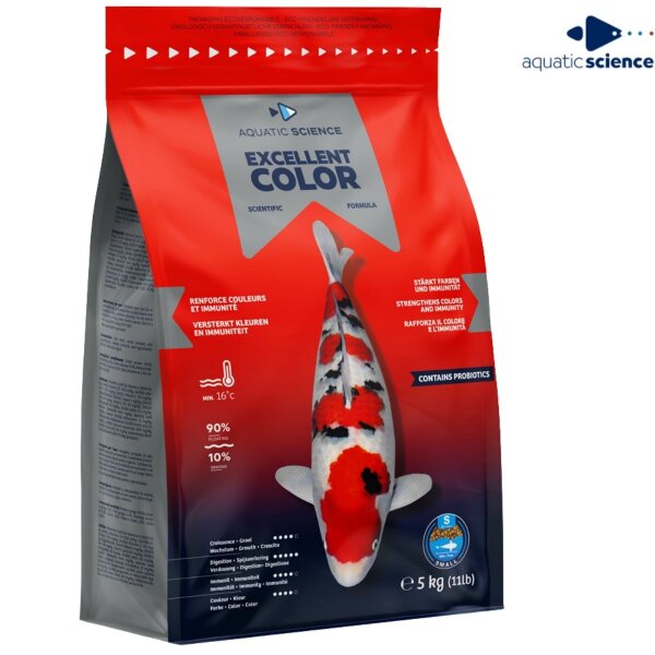 Aquatic Science Excellent Color – Premium Koifutter für brillante Farben 5kg