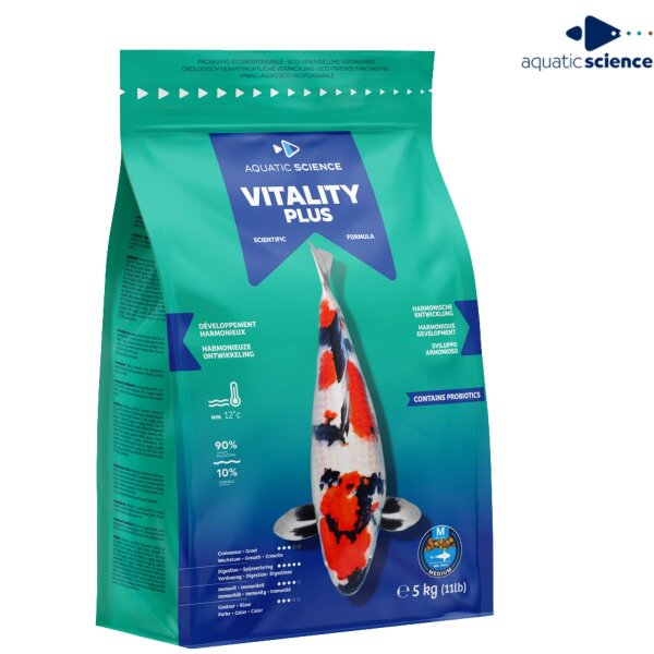 Aquatic Science Vitality Plus – Premium Koifutter für Gesundheit & Vitalität 5kg