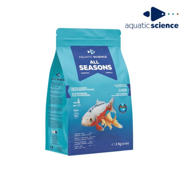Aquatic Science All Seasons – Ganzjähriges Premiumfutter für alle Teichfische 2kg
