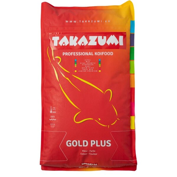 Takazumi Koi-Futter 10 KG Gold Plus - Ganzjahres Futter ab 5°C